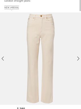 Women’s Straight Jeans in Cream
